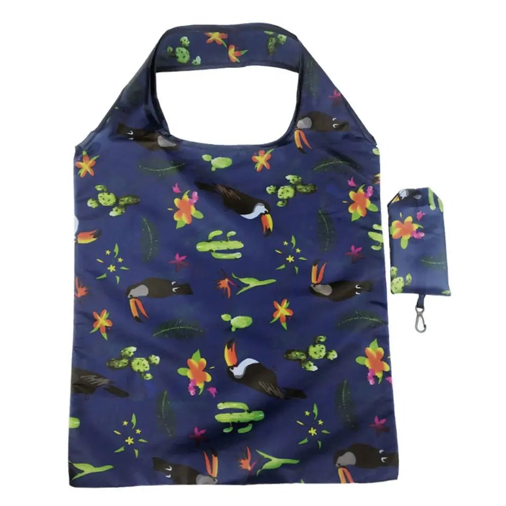 Foldable Shopping Bags for Groceries Recyclable Grocery Tote Pouch Eco-Friendly Heavy Duty Washable Shopping Bag