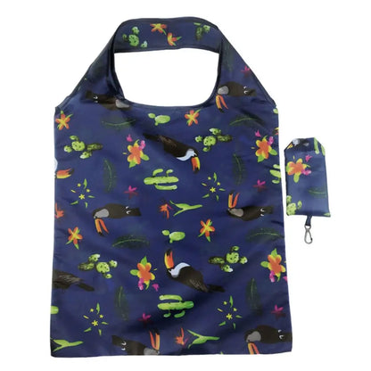 Foldable Shopping Bags for Groceries Recyclable Grocery Tote Pouch Eco-Friendly Heavy Duty Washable Shopping Bag