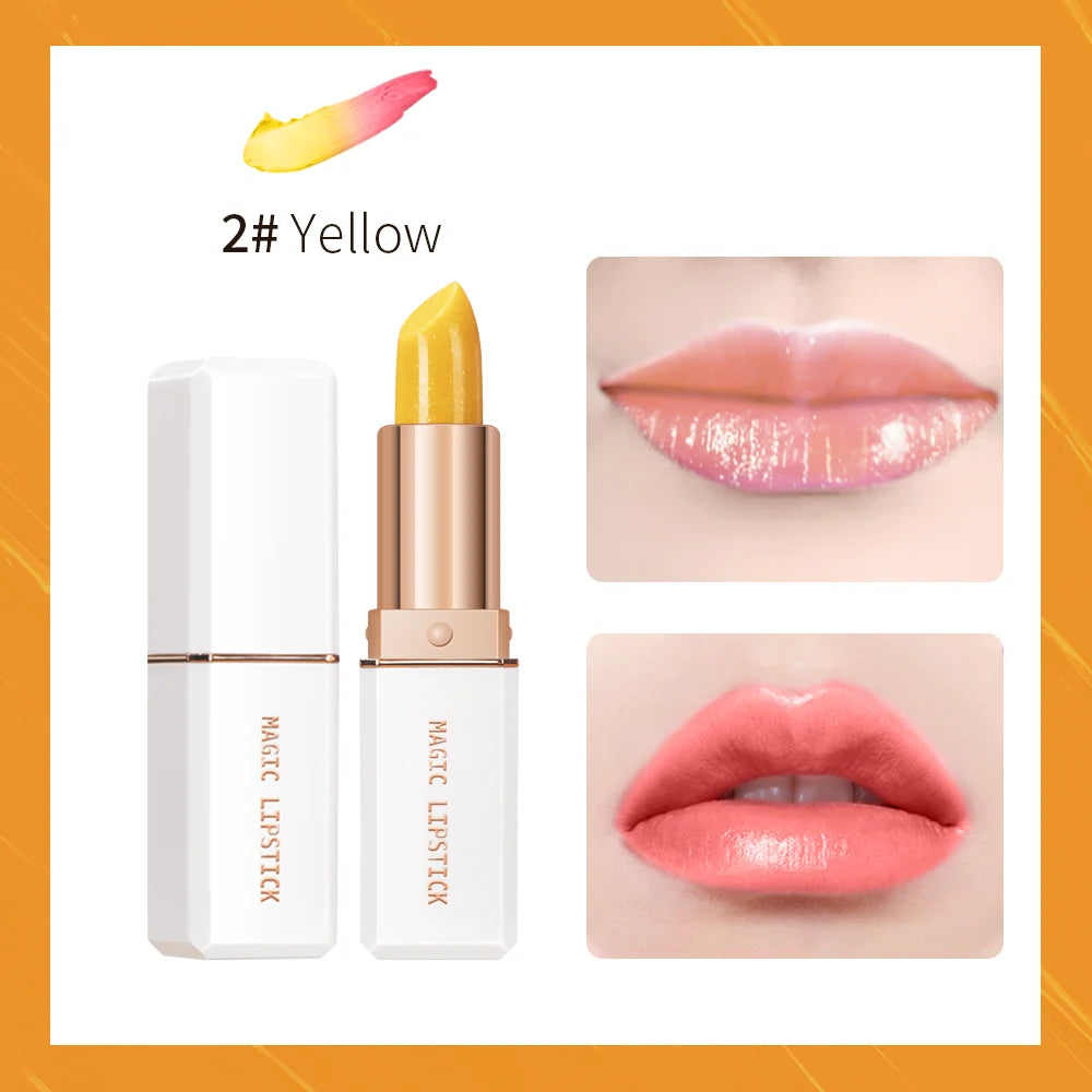 Magic Lipstick Temperature Color Changing Lip Stain Gloss Moisturizing Long Lasting Waterproof Lip Balm 6Colors Women Lipstick