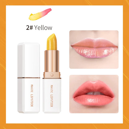 Magic Lipstick Temperature Color Changing Lip Stain Gloss Moisturizing Long Lasting Waterproof Lip Balm 6Colors Women Lipstick