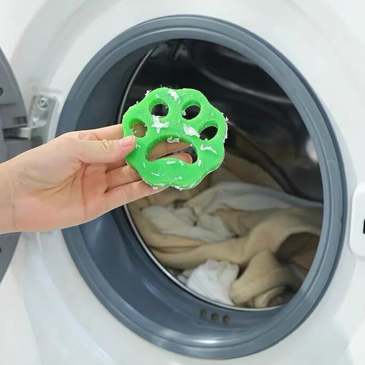 Pet Hair Remover Washing Machine Accessory Cat Dog Fur Lint Hair Remover Clothes Dryer Reusable Cleaning Laundry Dryer Catcher