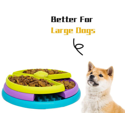New Dog Slow Plate Pet Slow Food Mat Fun Slow Food Plates Beloved Of Pets Rotating Slow Food Plate Portable Slow Food Plate