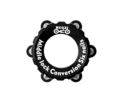 MUQZI Center-Lock Hubs To 6-Bolt Disc Brake Rotor Adapter Hubs Centerlock Converting Mount Adapter