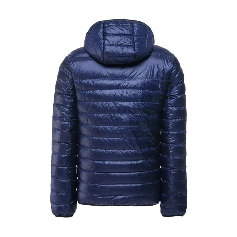 90% White Duck Down Hooded Jackets Warm Coat Parka Men Portable Outwear Mens Coat Autumn Winter Ultralight Thin Down Jacket