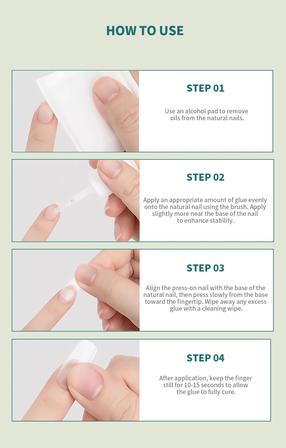 Nailpop Press On Nail Glue Super Strong Long Lasting Fast Drying No UV Lamp Needed Hypoallergenic Gentle Adhesive for Fake Nails