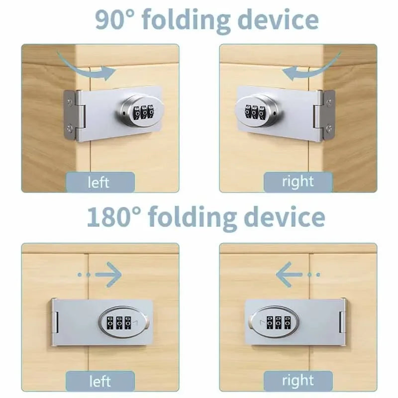 Drawer Combination Lock Child Safety Protection Lock for Drawer Multifunctional Home Cabinets Home  Mechanical Password Lock