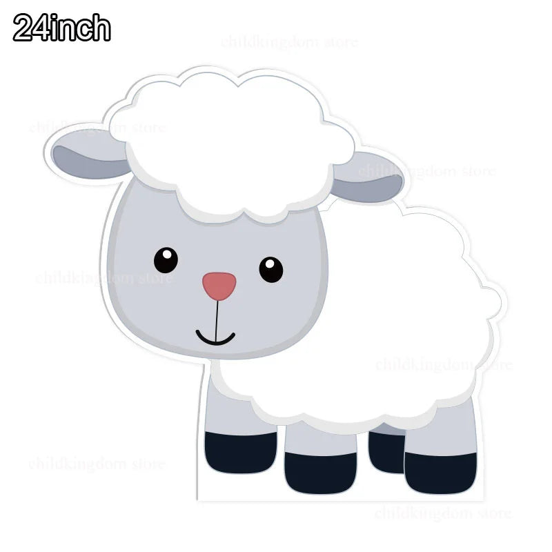 Custom Farm Birthday Party Backdrops Farm Cow Cutouts KT Board DIY Birthday Balloons Farm Birthday Baby Shower Party Bacground