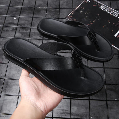 Flip Flops Men Slippers 2025 Summer New Outdoor Wear-Resistant Non-slip Male Shoes Beach Fashion WaterProof Flat Sandals for Men