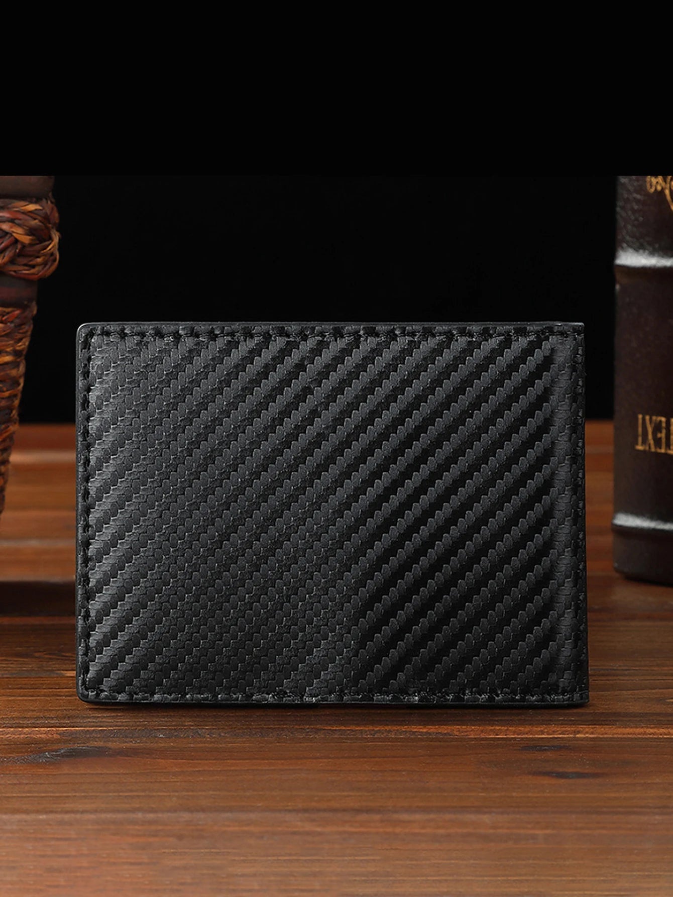 Men's RFID Blocking Card Holder Bifold Wallet With Money Clip Minimalist Pocket Slim Wallet