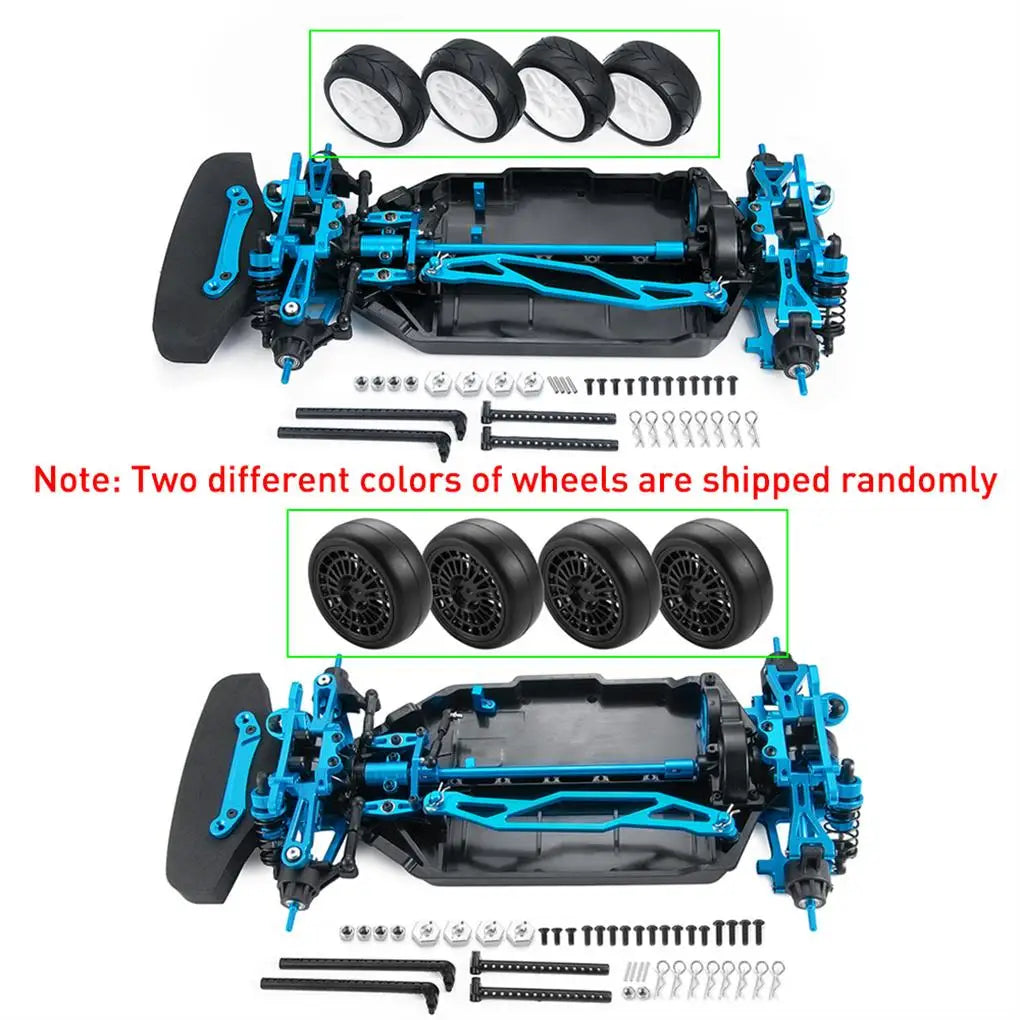 1/10 Carbon fiber Car Frame For 1/10 TT02 Aluminum Alloy / Plastic Chassis Frame  RC Car Part