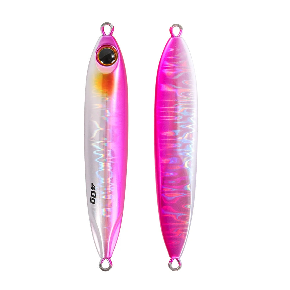 JIGGING PRO 40g 60g Slow Blatt Cast Slim Shore Jigging Lure Long Cast Metal Jig Fishing Bait