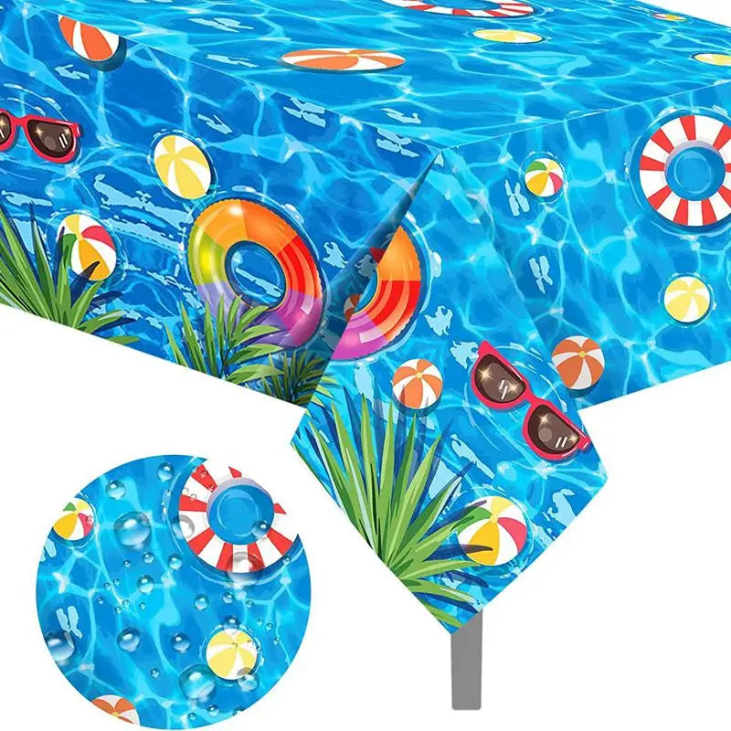 Beach Summer Pool Party Hawaiian luau Party Water Swimming Holiday Vacation Flamingo Party Supplies Birthday Party Decoration