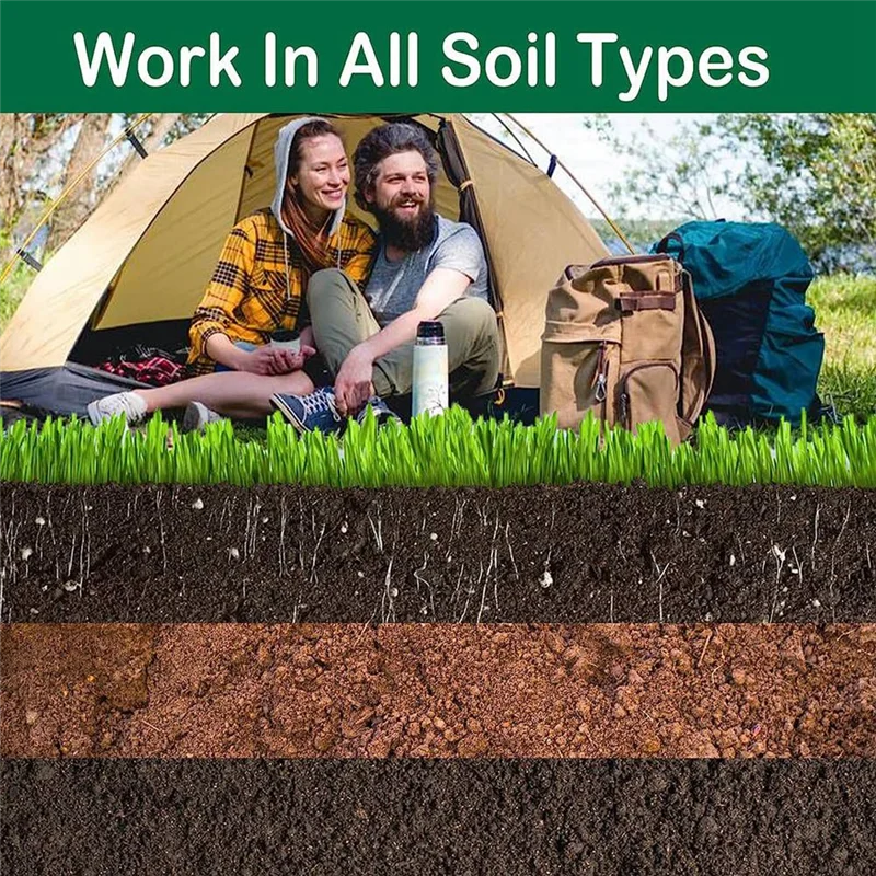 BHBD-4 Pcs 18In Ground Anchors Kit Helix Earth Ground Anchor For Camping Tent,Canopies,Swing Sets