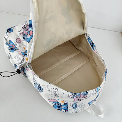 New Student Backpacks Stitch Printed Schoolbags Trendy Backpacks Large-capacity Lightweight Student Casual Bags Anime Schoolbags