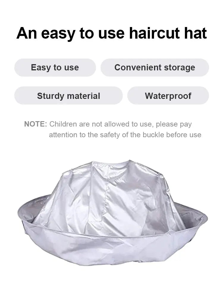 Adult Medium Size Haircut Cloak Cloth Hair Dye Breathable Household Haircut Cloak Foldable Haircut Tool