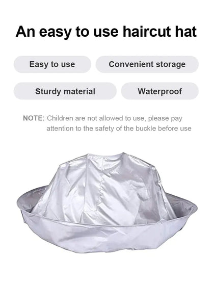 Adult Medium Size Haircut Cloak Cloth Hair Dye Breathable Household Haircut Cloak Foldable Haircut Tool