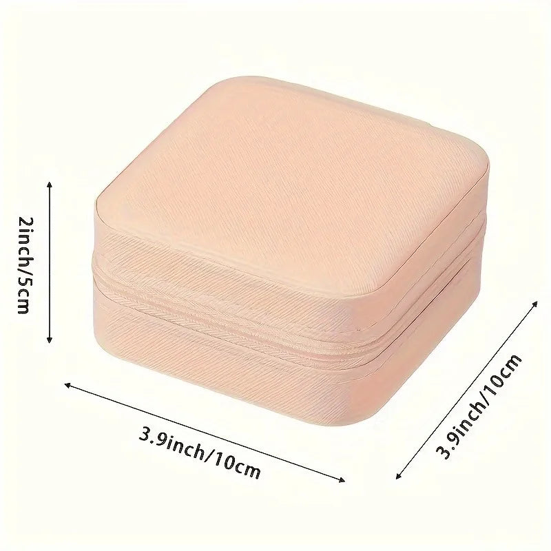 A portable organizer for travel jewelry boxes, storage bags, rings, earrings, necklaces, and bracelets - the perfect gift for wo