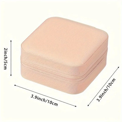 A portable organizer for travel jewelry boxes, storage bags, rings, earrings, necklaces, and bracelets - the perfect gift for wo