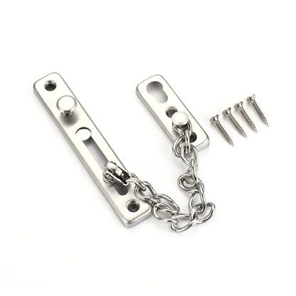 Door Chain with Lock Door Lock Bolt Chain Kids Safety Security Home Latch Buckle Guard Lock Anti-Theft Hotel Hardware Accessorie