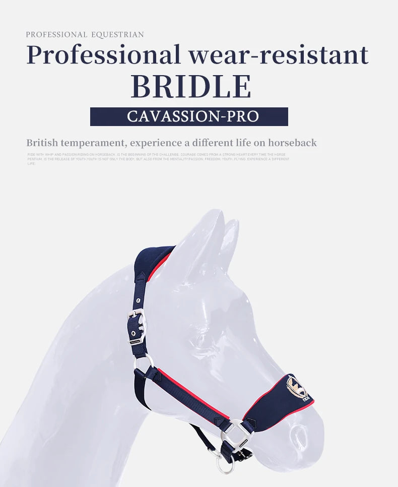 Hight Quality Equestrian Halter Anti-wear Adjustable Bridle when horse riding saddlery tools outdoor sports equipments