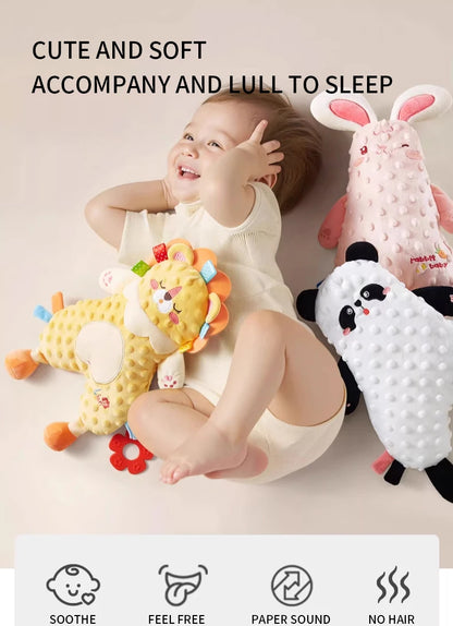 Baby Comforter Blanket Plush Stuffed Animal Security Blanket for Babies Soothe Appease Towel Soft Plush Newborn Sleeping Dolls