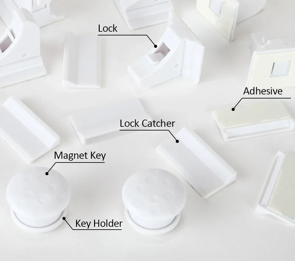 Magnetic Baby Proofing Locks Child Safety Latches For Drawers Cabinets Kids Protection Childproof Security Systems Home