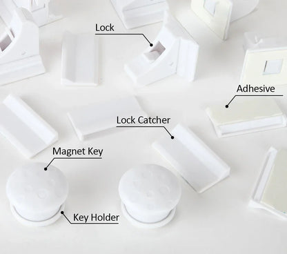 Magnetic Baby Proofing Locks Child Safety Latches For Drawers Cabinets Kids Protection Childproof Security Systems Home