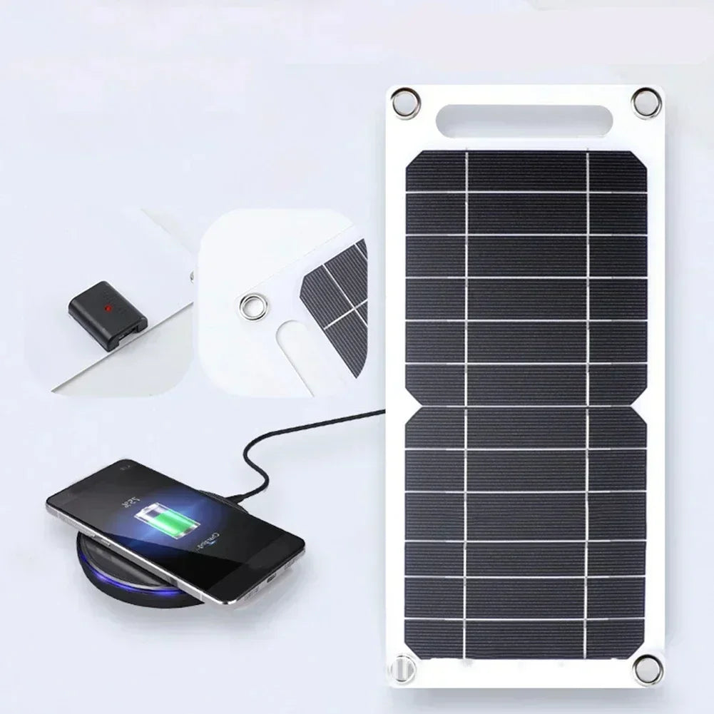Sunpower Portable 5V 35WSolar Panel with USB Safe Stabilize Charger for Phone Power Bank Outdoor Camping Home RV Gift Use