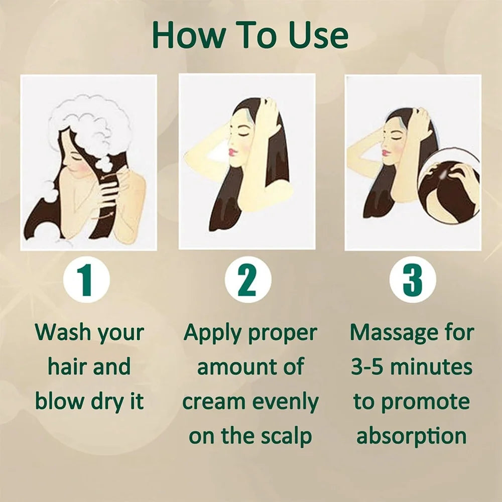 GZE GINGER BIOTIN HAIR CREAM Hair Mask Moisturizing For Damaged Hair Strengthen Hair