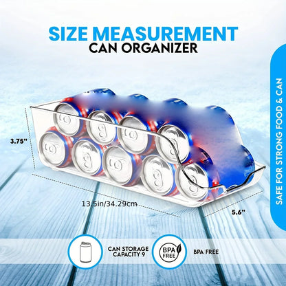 Refrigerator Organizer Bins Soda Cans Dispenser Bins Can Dispensers  Auto Rolling Dispenser Fridge Organizer Pantry Organizer