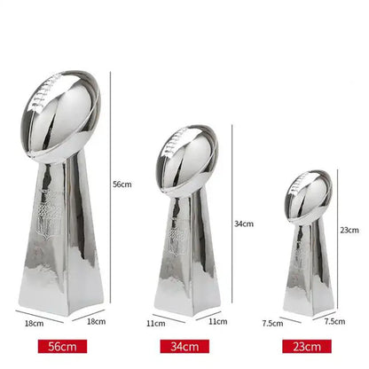 American Football Cup Fan Supplies Rugby Trophy Handicraft For Sports Super Cup Sports Competition Resin Trophy