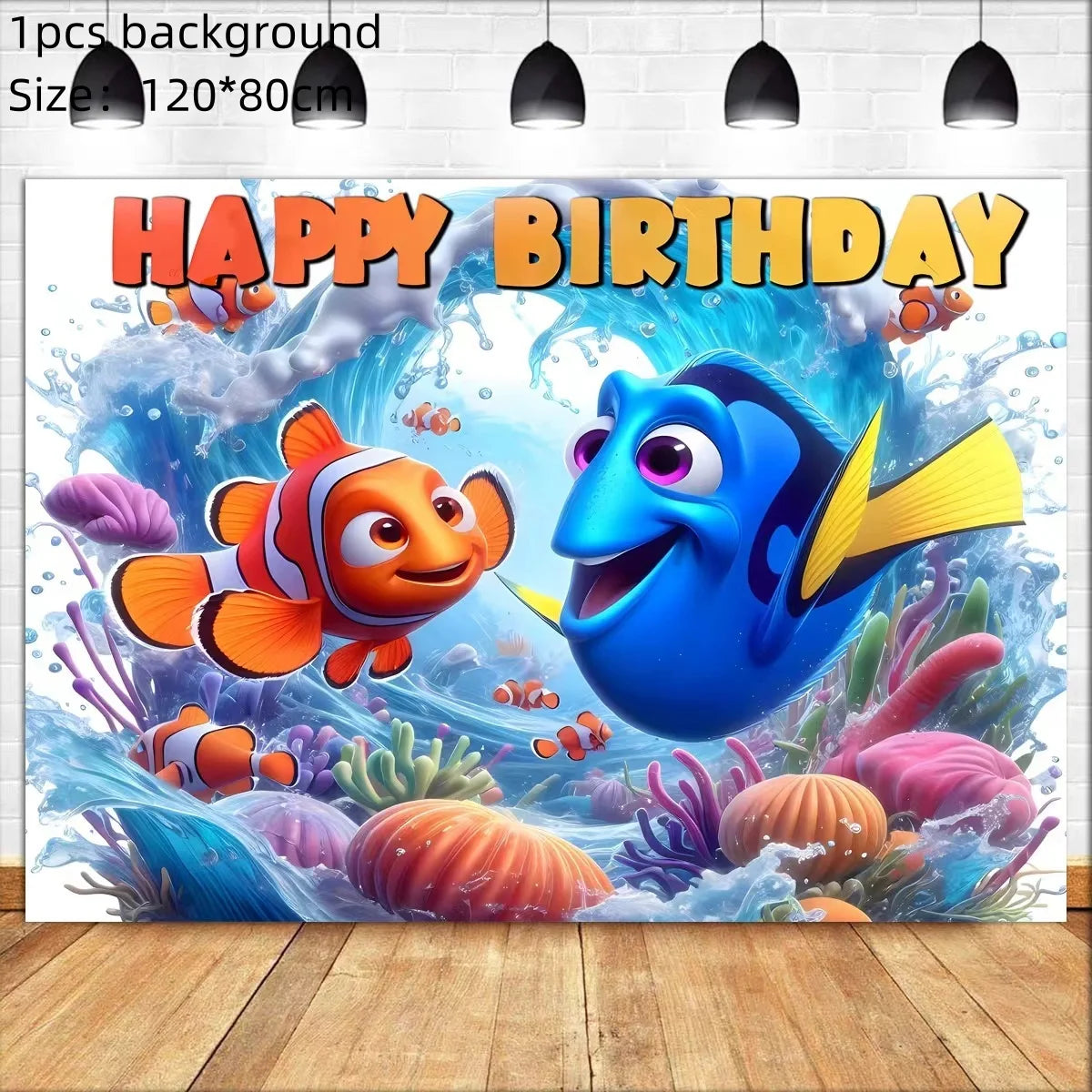 Finding Nemo Birthday Party Decoration Children Party Balloons Disposable Tableware Plates Napkins Cup Tablecloth Party Supplies