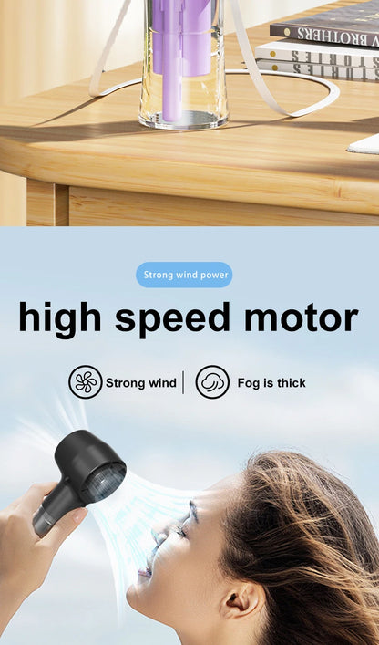 Mini Handheld Fan Portable Misting Fans Adjustable Handheld Fan for Commuters Water Humidifier Cooling Gadget