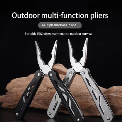 Stainless Steel Pliers Outdoor Knife Combination Folding Car Convenient Knife Pliers Pliers Multifunctional Tools