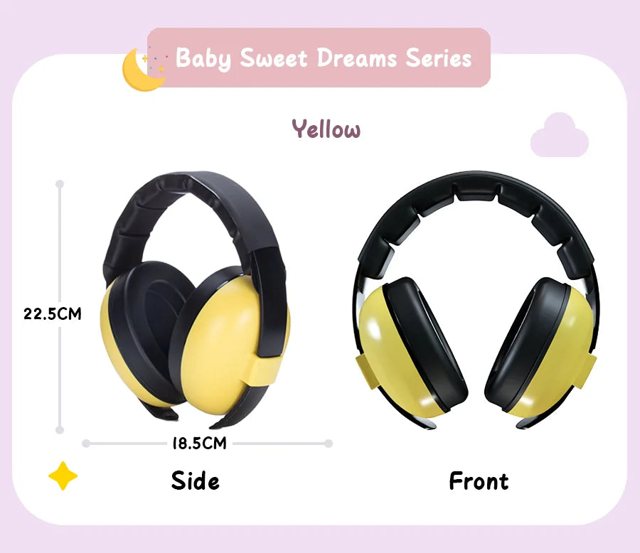Baby Ear Protection for Babies and Toddlers Noise Reduction Earmuffs Baby Headphones Against Hearing Damage Improves Sleep