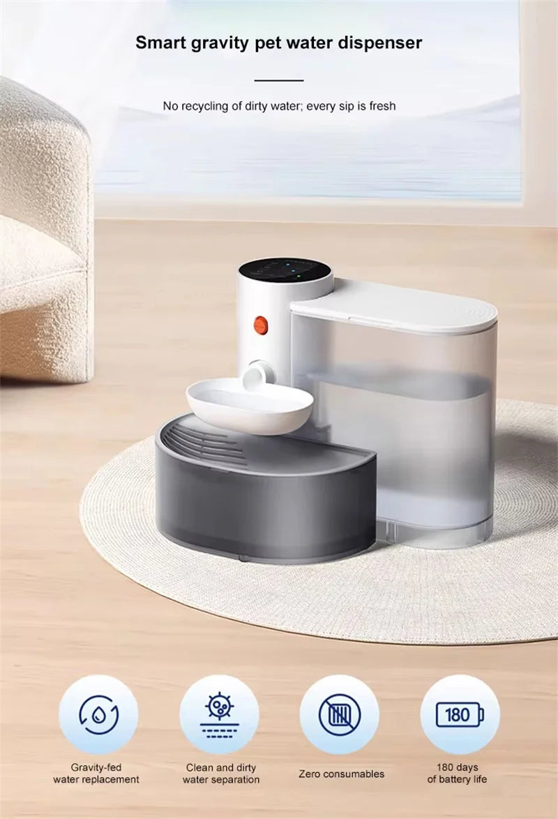 CE Pouring Cat Water Dispenser Flowing Water Charging Automatic Water Feeder Pet Dog Water Dispenser Pet Water Dispenser