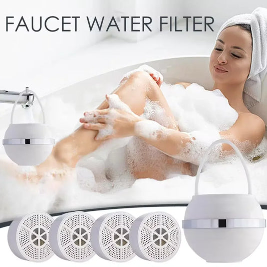 Bath Ball Filter BPA Free Bath Water Filter Remove Chlorine Improve Water Quality Bath Filter for Tub for Softer Smoother Skin