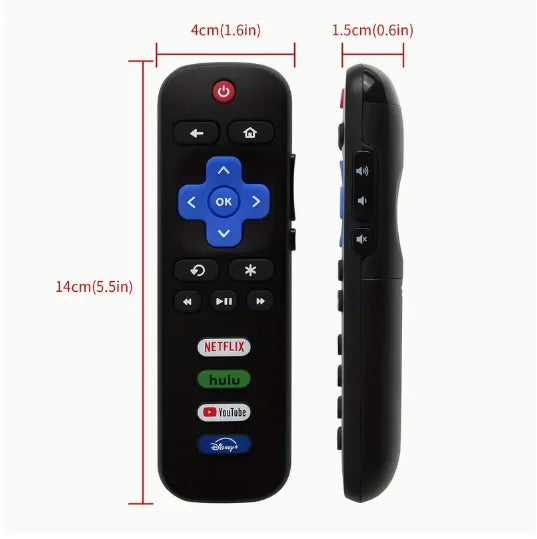 RC280A Replacement Remote Control Only for Roku TV for TCL Roku/Hisense Roku/Onn Roku/Philips Roku TVs(Not for Stick and Box)