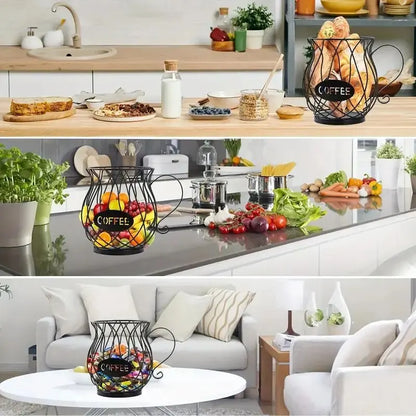 1pc Coffee Pod Holder Large Capacity Cup Coffee Pod Organizer Coffee Creamer Container Coffee Pod Storage Cup Mug Shape Coffee