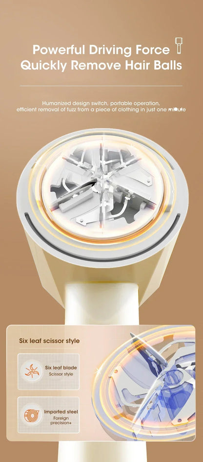 Lint Remover for Clothing Electric Pellet Fluff Remover Rechargeable Portable Fabric HairBall Shaver Removes Lint from Clothes