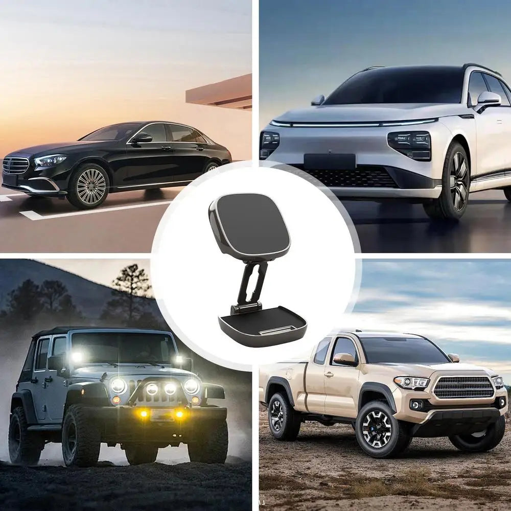 Car Magnetic Phone Holder  Stable Strong Magnet Adjustable Phone Holder Bendable Mobile Mount for Truck, Vehicle, Auto Driving