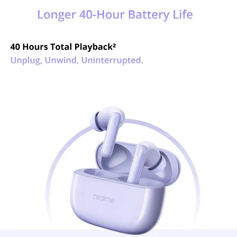 Global Version realme Buds T310 True Wireless Earphone 46dB Active Noise Cancelling TWS Earphone Bluetooth 5.4 For realme phone