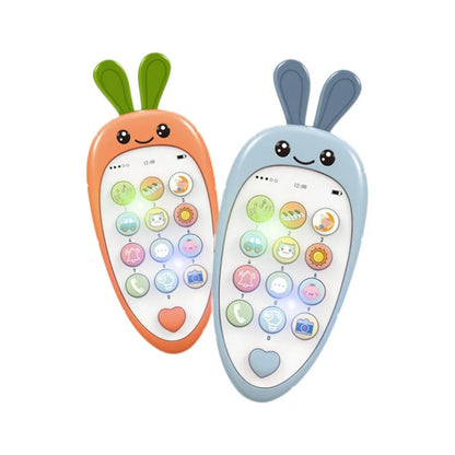 Baby Phone Toy Music Sound Telephone Sleeping Toys With Teether Simulation Phone Kids Infant Early Educational Toy Kids Gifts