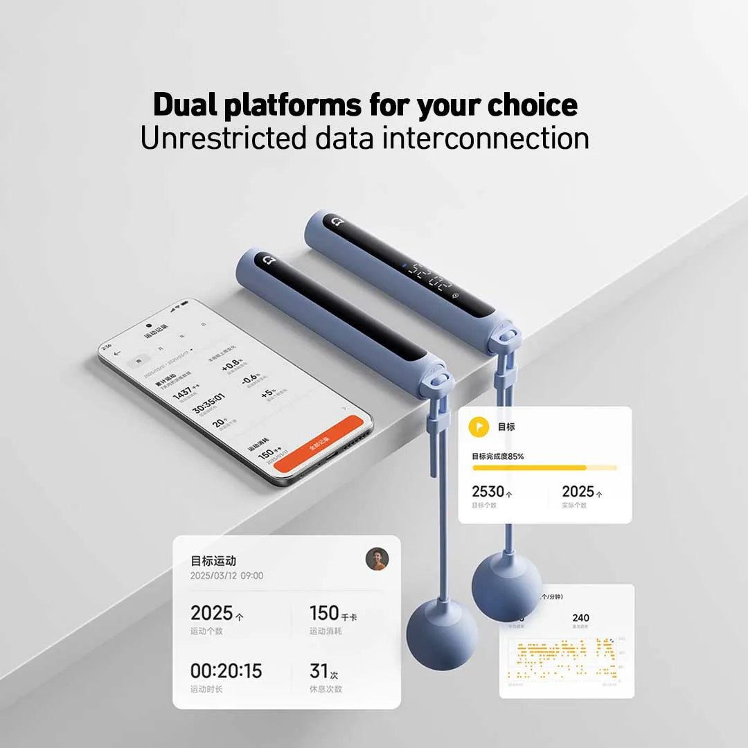 Xiaomi Mijia Smart Skipping Jump Rope 2 Digital Counter Adjustable Calorie Calculation Sport Fitness Exercise Lose Weight