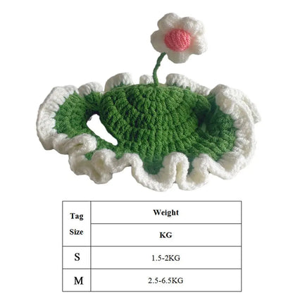 Handmade Pet Hat Pet Party Cosplay Headwear Puppy Kitten Knitted Hat Pet Headgear Decoration Pet Product Funny Pet Accessories