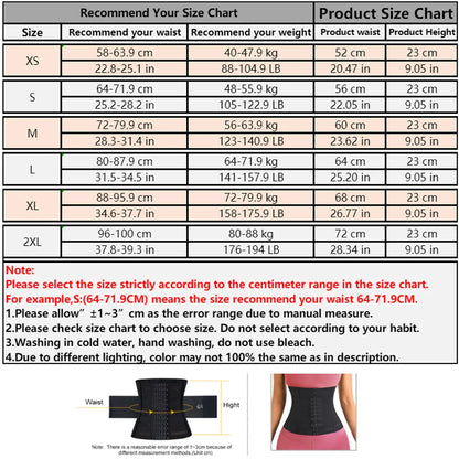 Shapewear Women Corset Belts Waist Trainer Body Shaper Double Tummy Control Slimming Sheath Flat Belly Reductive