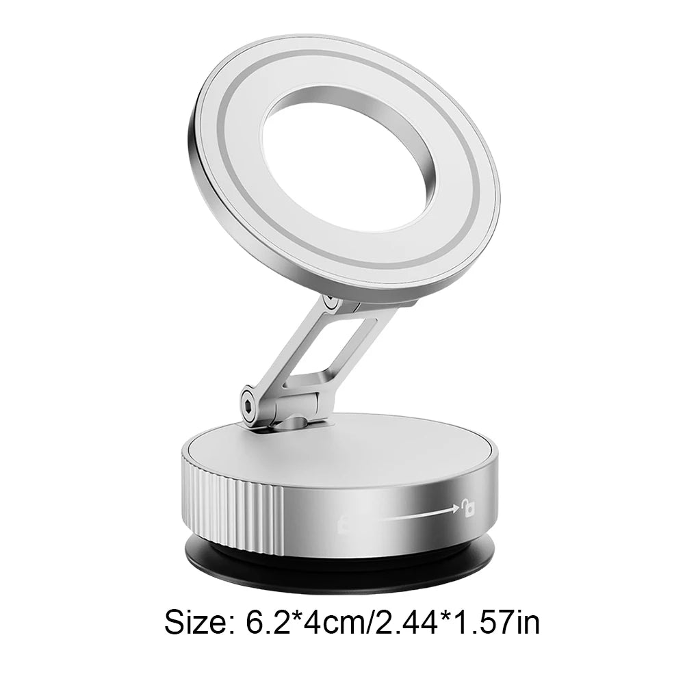 Magnetic Vacuum Car Mount Phone Holder 360° Rotatable Car Mobile Phone Holder for Car/Gym/Mirror/Shower/Smooth Surface