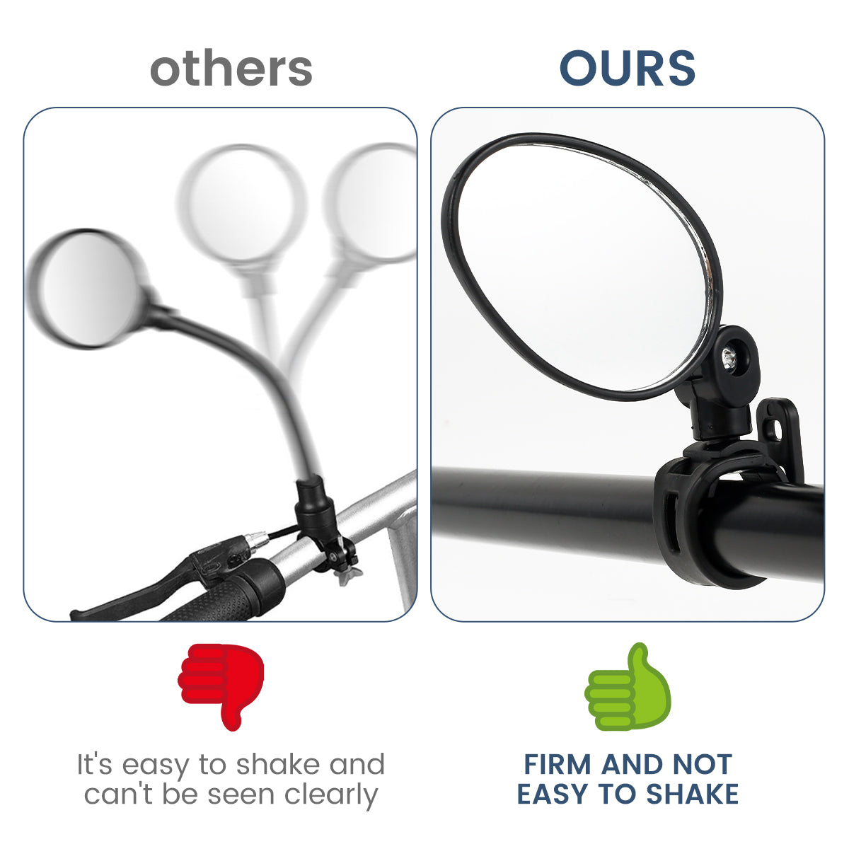 2Pcs Car Rearview Mirrors 360° Blind Spot Mirror Adjustable Rotatable Convex Wide-angle Clear Rearview Safety Mirror Accessories