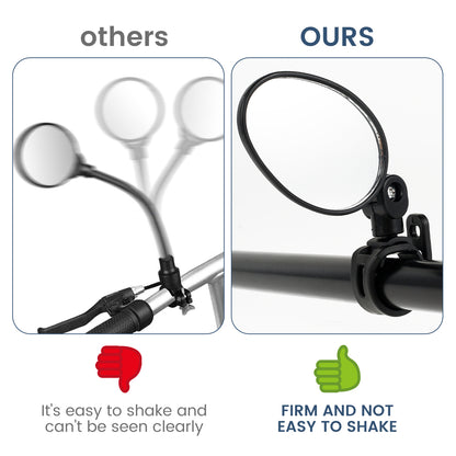 2Pcs Car Rearview Mirrors 360° Blind Spot Mirror Adjustable Rotatable Convex Wide-angle Clear Rearview Safety Mirror Accessories