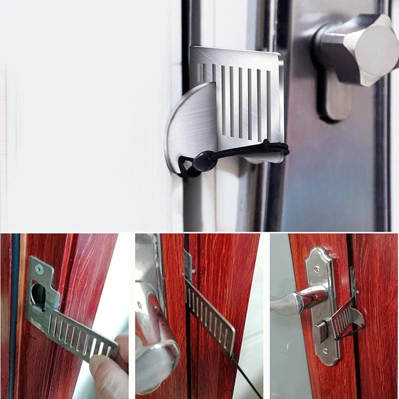 Portable Hotel Lock Live Alone Self-Defense Door Stop Travel Anti-theft Door Stopper Childproof Door Lock Safety Home Latch